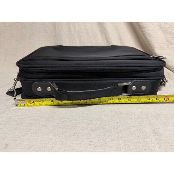 Samsonite Laptop Bag Briefcase 16” Black Soft Case Expandable Travel Work Bag - Picture 14 of 16